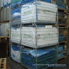 Mesh 1200X1000X1000mm Folding Durable Metal Wire Container for Recycle Industry